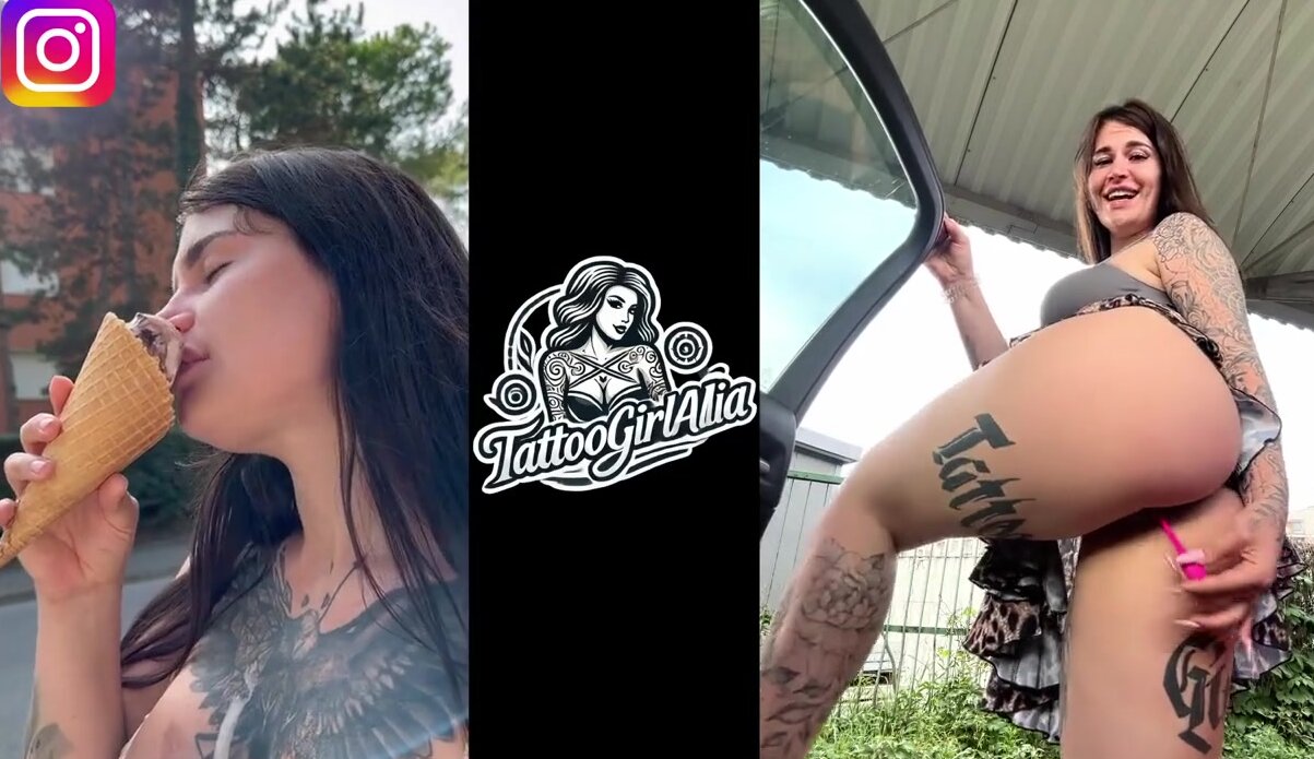 TikTok, Instagram model caught in a public place during a risky squirt !