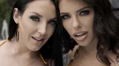 ANGELA WHITE - Amazing Hardcore Anal Threesome with Adriana Chechik