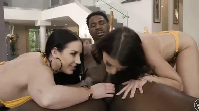 ANGELA WHITE - Amazing Hardcore Anal Threesome with Adriana Chechik