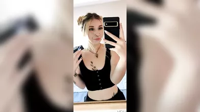 Blonde Skinny Tattooed Teen with Pierced Nipples and Wet Pussy Close Up