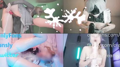 Two Dicks Are Better Than One Big Ass Girl Takes BBC And Big White Cock Creampie Overflow