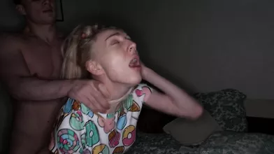 Blonde Temptation: Wild Night Sex with Creamy Surprise