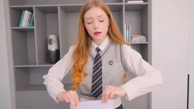 Principal Caught School girl on Webcam Site! Rough Fuck or Expulsion - It's Your Choice, Cute!