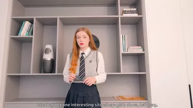 Principal Caught School girl on Webcam Site! Rough Fuck or Expulsion - It's Your Choice, Cute!